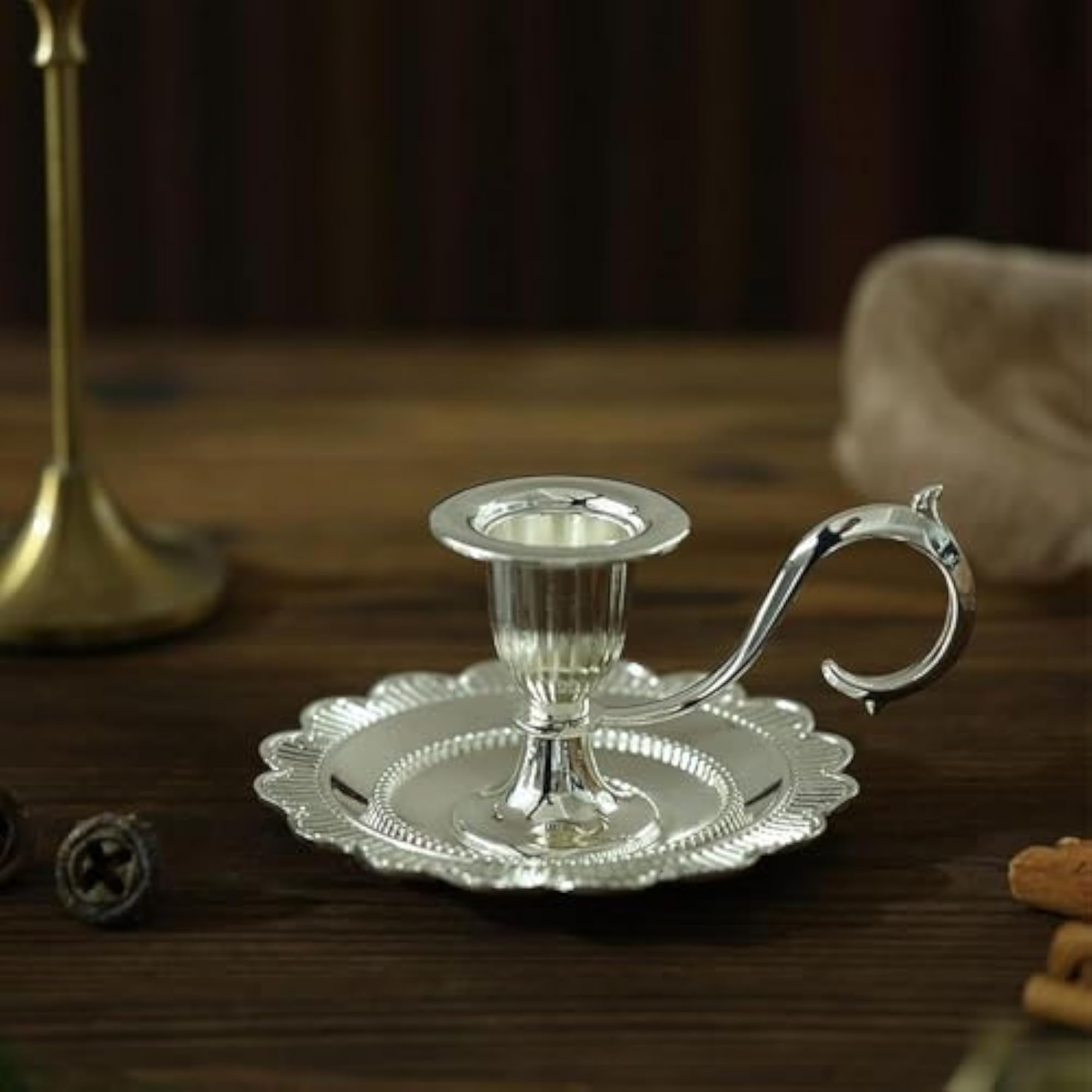 Taper Candle Holder Metal Candlestick for Tabletop